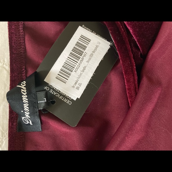 NWT Drimmarks Velvet Cocktail Dress - Picture 6 of 10